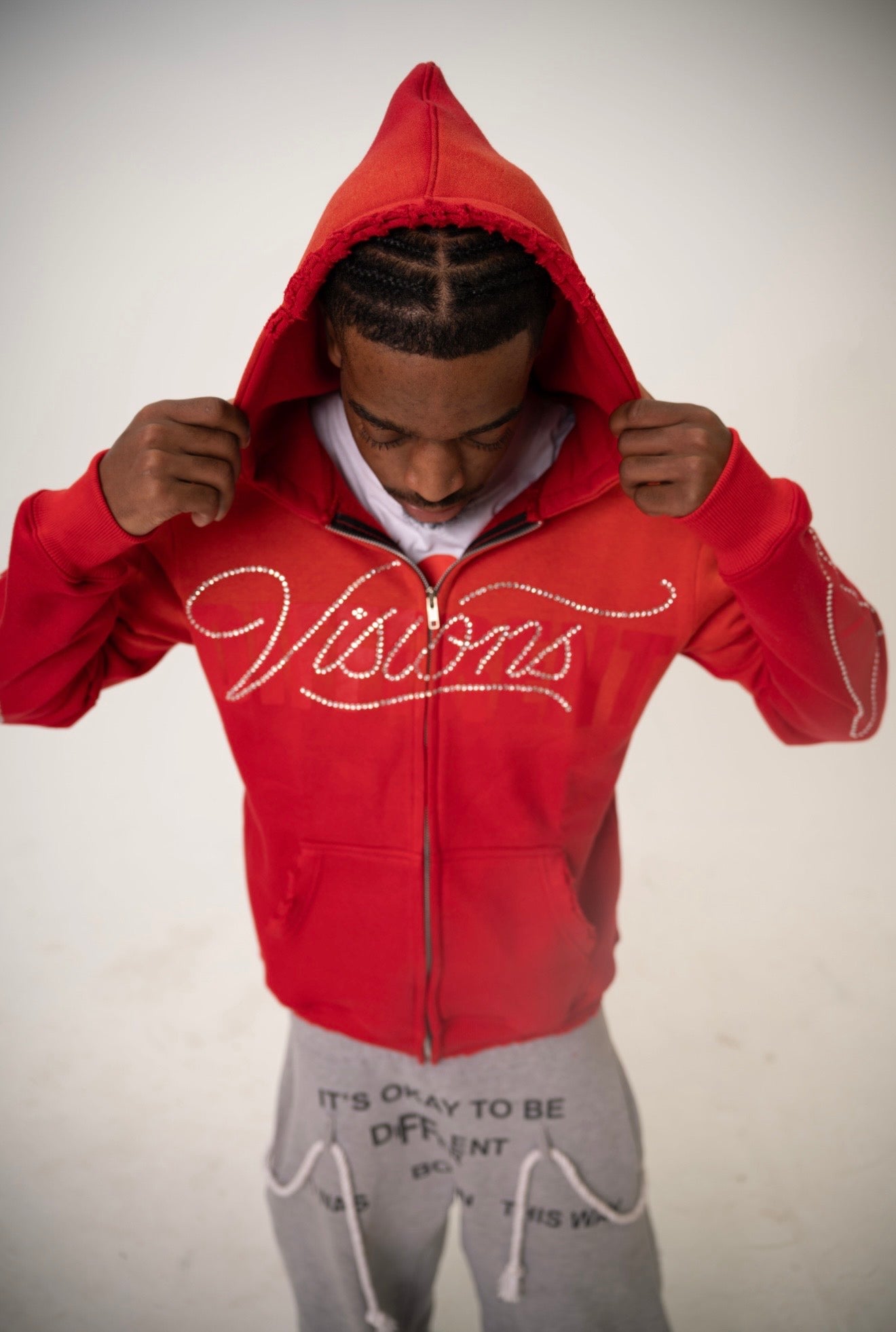 Red "Different Visions Zip"
