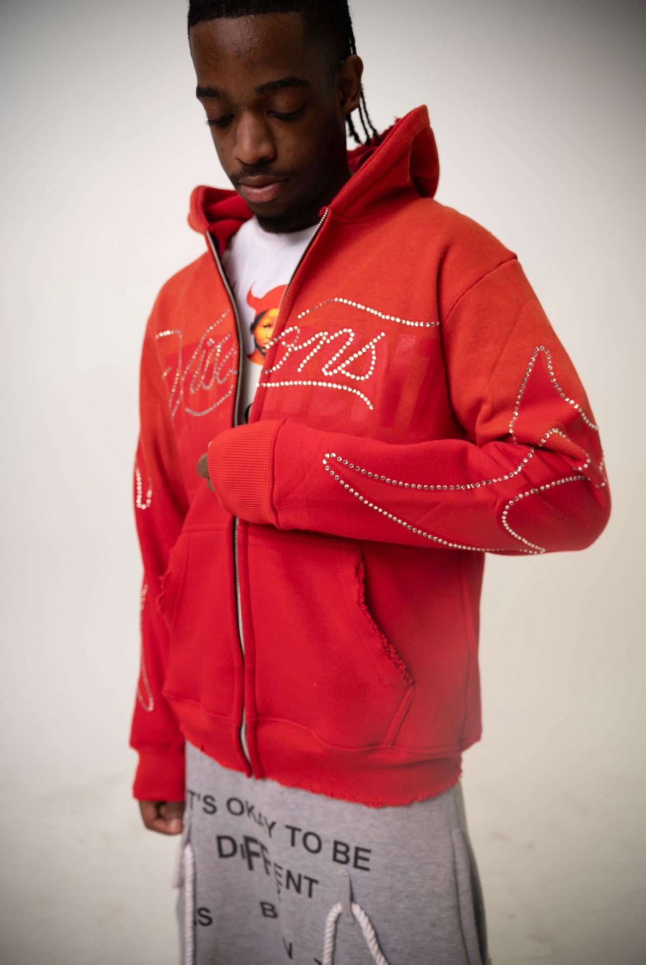 Red "Different Visions Zip"