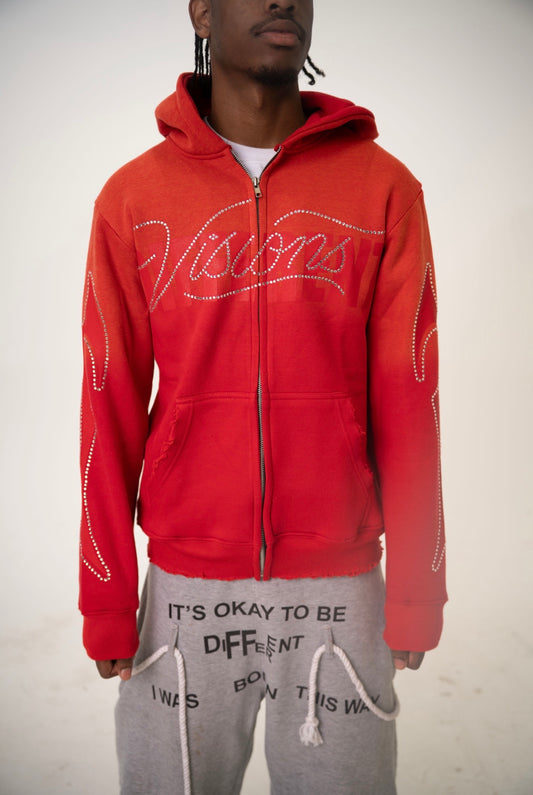 Red "Different Visions Zip"